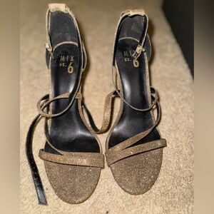 Mix No. 6 Women's Gold Glitter Heels